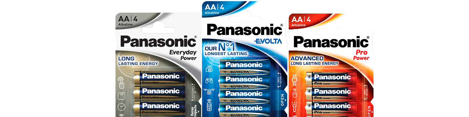 Pilas alcalinas panasonic