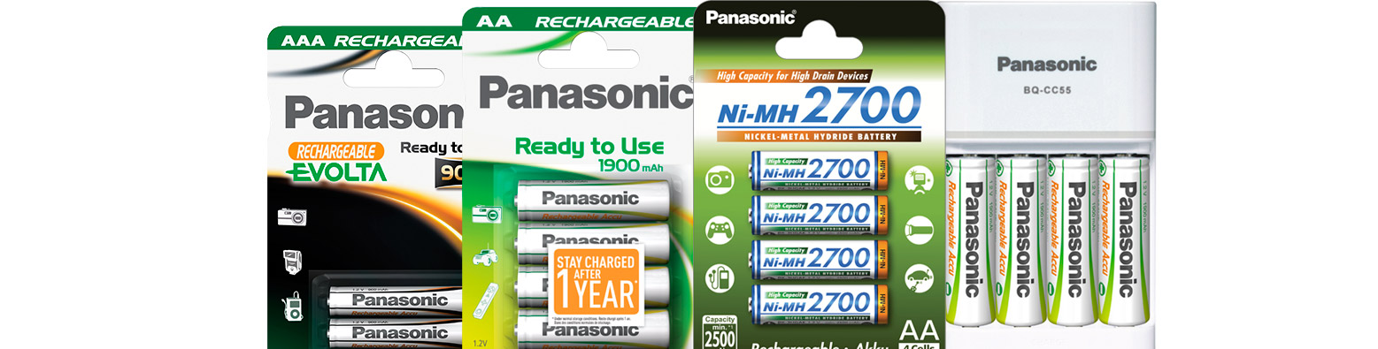 pilas recargables panasonic